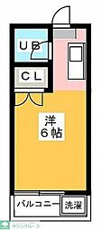 シャトーズフジミ ワンルームの間取図画像
