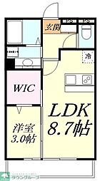 泉ガーデンテラス 1LDKの間取図画像