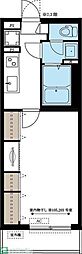 リブリ・新都心2 1Kの間取図画像