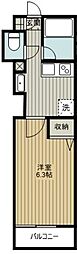 GRANQUALMINAMIYONO 1Kの間取図画像