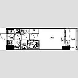 Alivis福島海老江 1Kの間取図画像