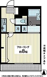 ユニテ 1Kの間取図画像