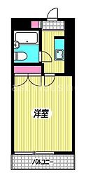 東京メトロ丸ノ内線 新高円寺駅 徒歩13分の賃貸マンション 2階1Kの間取り