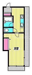東京メトロ丸ノ内線 新中野駅 徒歩2分の賃貸マンション 4階1Kの間取り