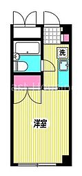 西武新宿線 上井草駅 徒歩6分の賃貸マンション 1階1Kの間取り