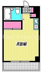 トリム面影橋 ワンルームの間取図画像