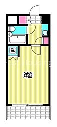 グローリア初穂桜台2 1Kの間取図画像