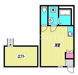 MaisondeCiEL ワンルームの間取図画像