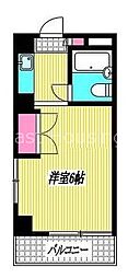 コスモス阿佐ヶ谷 ワンルームの間取図画像