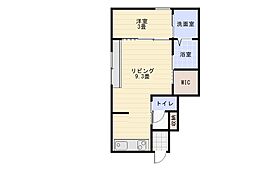Ritz 8(リッツ エイト) 1LDKの間取図画像