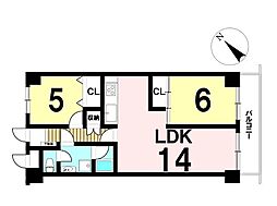 間取図画像 2LDK