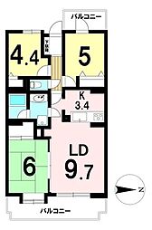 間取図画像 3LDK