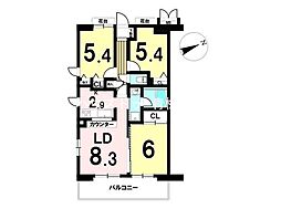 間取図画像 3LDK