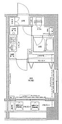 リクレイシア西横浜 1Kの間取図画像