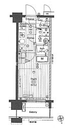 グランド・ガーラ大森2 1Kの間取図画像