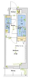 ヴォーガコルテ本所吾妻橋 1Kの間取図画像