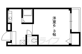 京都府京都市左京区下鴨宮崎町（賃貸マンション1K・3階・20.55㎡） その2