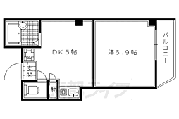 ソニックスマンション 1階1DKの間取り