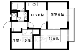 メゾンアスコット 2階3DKの間取り