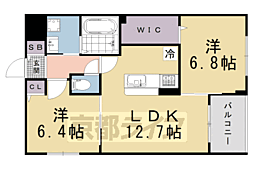 アーバンコート堀川西 2LDKの間取図画像