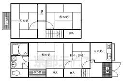 叡山電鉄叡山本線 茶山・京都芸術大学駅 徒歩7分の賃貸一戸建て 4Kの間取り