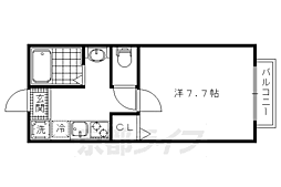 ジュン・アンビエンテ 1階1Kの間取り