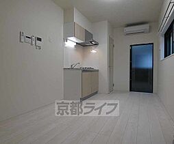 JR山陰本線 円町駅 徒歩7分の賃貸アパート 1階1DKのリビング/ダイニング