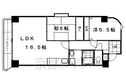 グレース・ダイン 2LDKの間取図画像