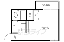 アシスト 1Kの間取図画像