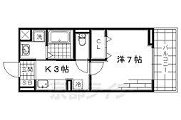 ハーバルハウス 1Kの間取図画像