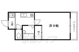 グラーツィア日暮 1Kの間取図画像