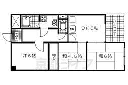 ハイツアザレア 3DKの間取図画像