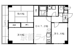 ボナセーラ竹田 3DKの間取図画像