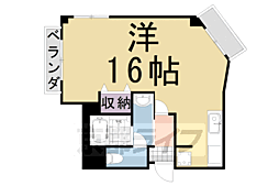 第5コーポ中川 ワンルームの間取図画像