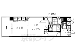 リーガル京都四条烏丸2 1LDKの間取図画像