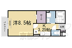 モナリエ大江 1Kの間取図画像