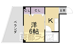 京福電気鉄道北野線 北野白梅町駅 徒歩15分 3階/-