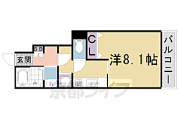 ネオハイム春日 1Kの間取図画像