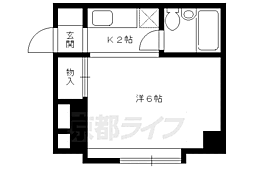 コーポ千尋 1Kの間取図画像