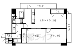 サン・ユー2 2LDKの間取図画像