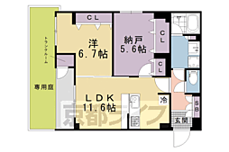 THE RESIDENCE御車道 1SLDKの間取図画像