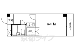 メゾン村上 1Kの間取図画像