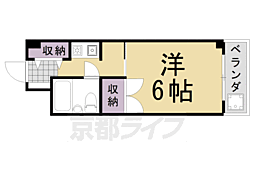 メゾン・ド・クレール 1Kの間取図画像