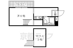 シャトーファミリー 1Kの間取図画像