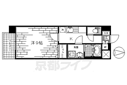 メゾンアロー 1Kの間取図画像