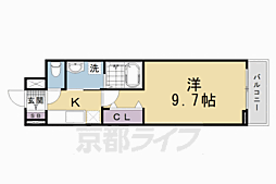 深草邸 1Kの間取図画像
