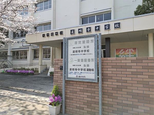 画像28:【中学校】藤井寺市立道明寺中学校まで415ｍ