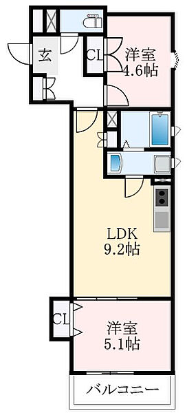 同じ建物の物件間取り写真 - ID:227078152300