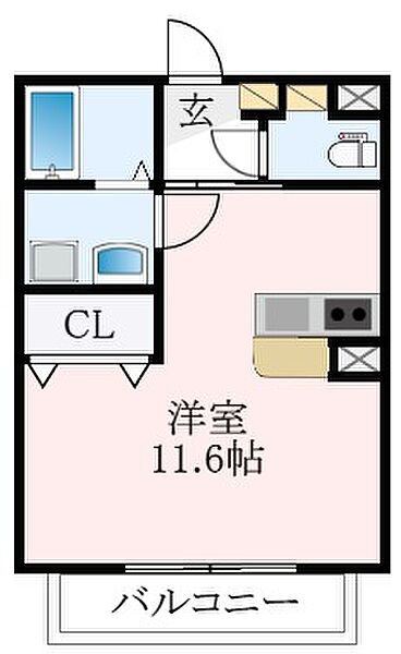 大阪府羽曳野市古市1丁目(賃貸アパート1R・1階・29.62㎡)の写真 その2