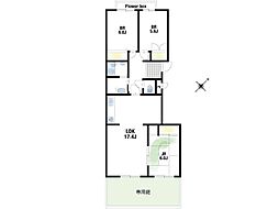北桜塚パーク・ハイム 3LDKの間取図画像